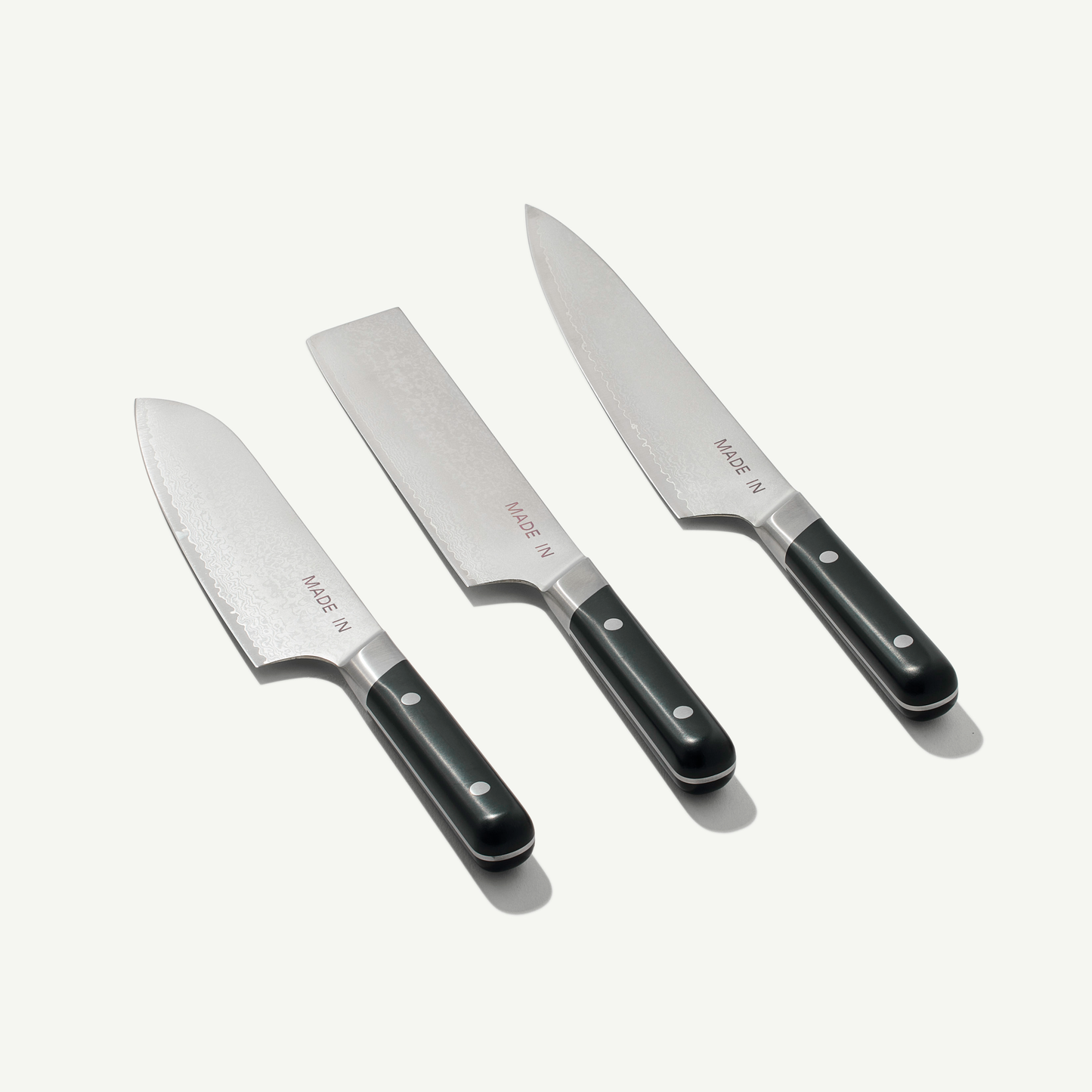 Japanese Damascus Steel Knife Set