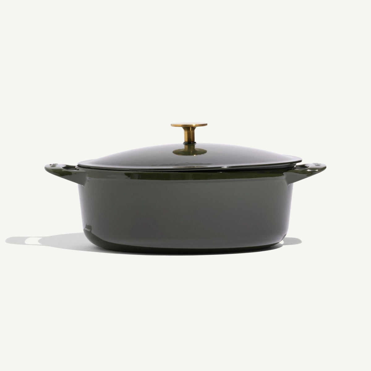 Enamelled Cast Iron Oval Dutch Oven
