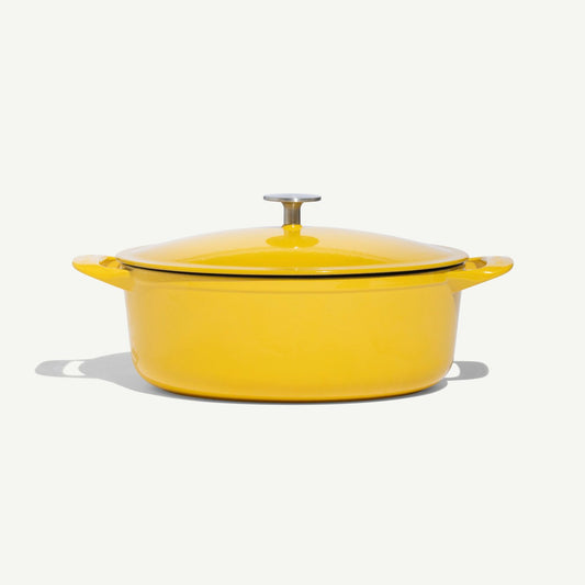 Enamelled Cast Iron Oval Dutch Oven