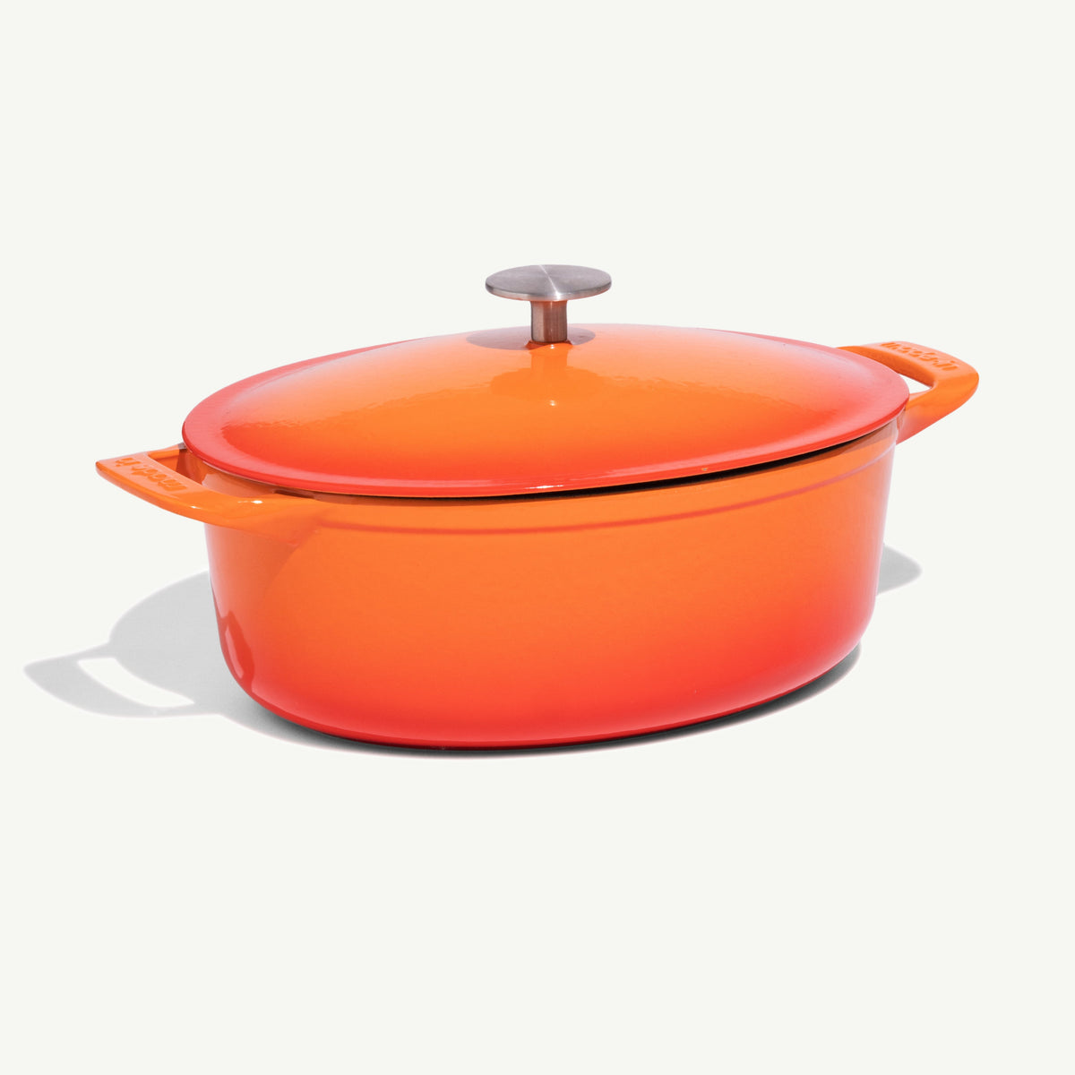 Enamelled Cast Iron Oval Dutch Oven