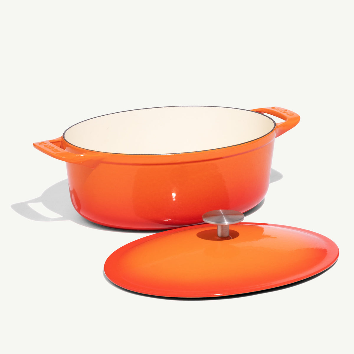 Enamelled Cast Iron Oval Dutch Oven