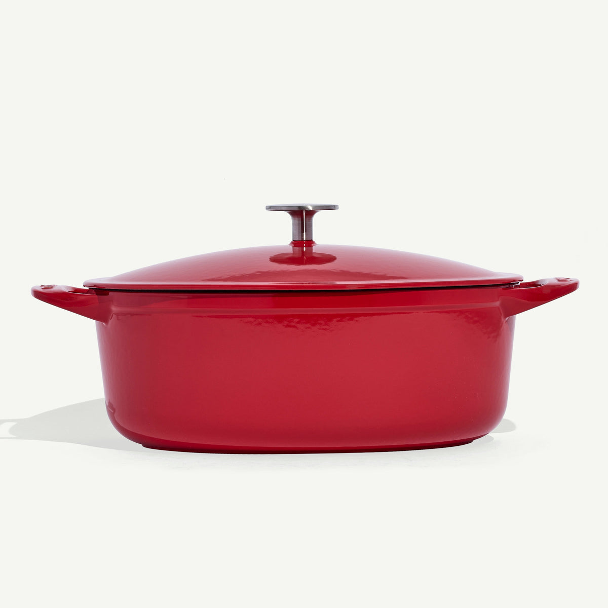 Enamelled Cast Iron Oval Dutch Oven