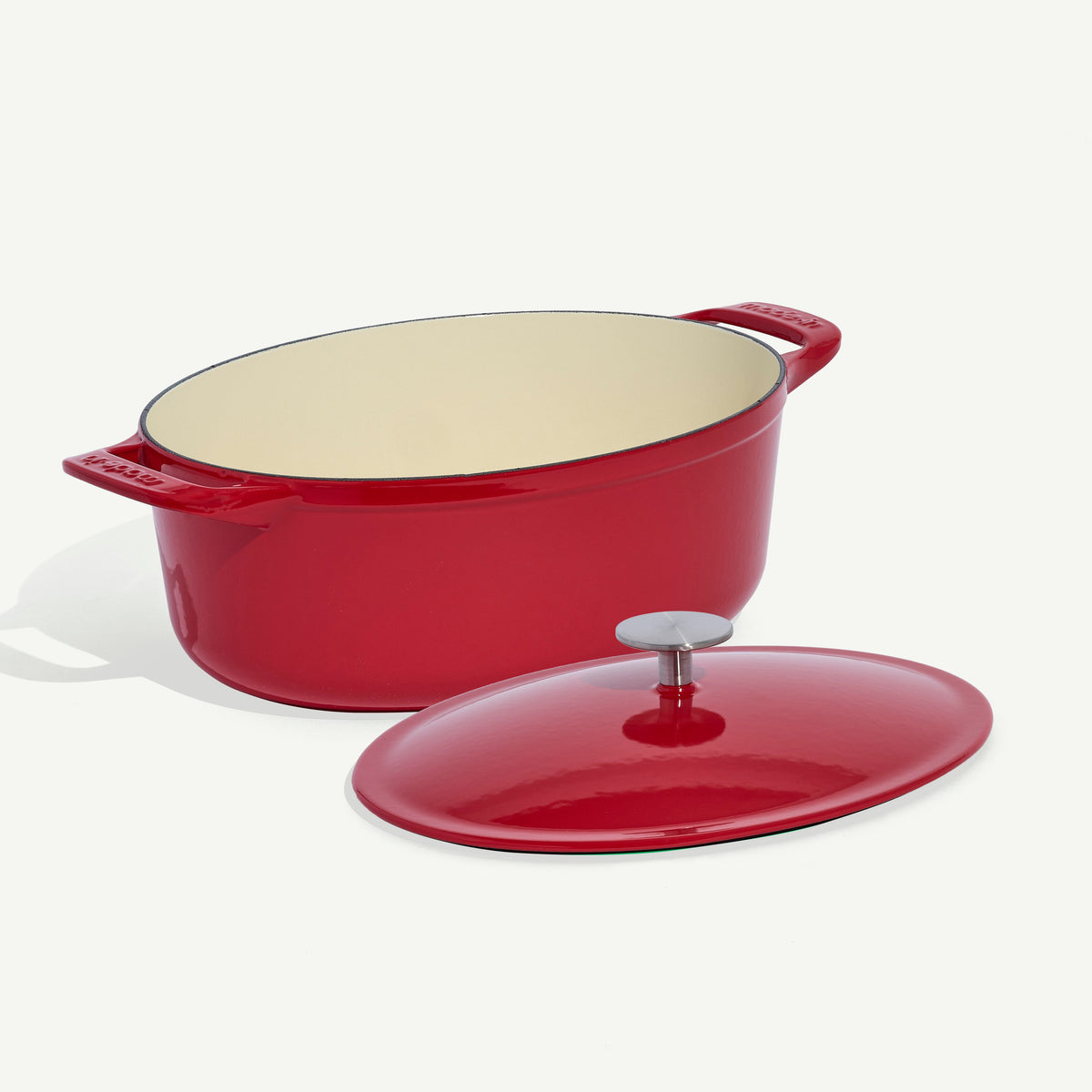 Enamelled Cast Iron Oval Dutch Oven