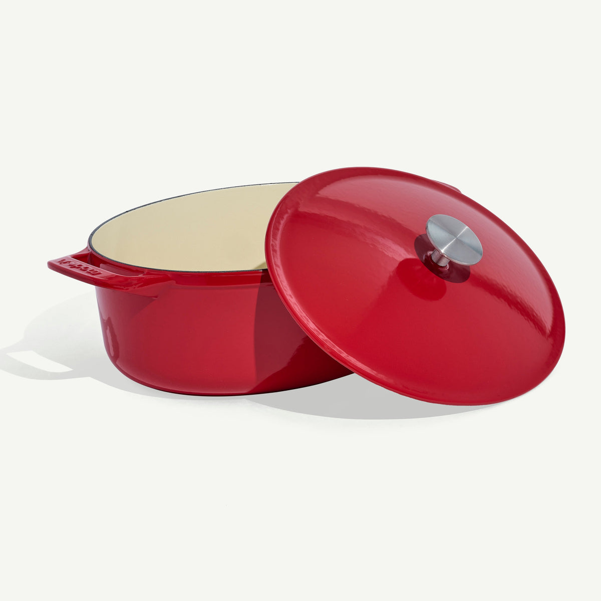 Enamelled Cast Iron Oval Dutch Oven