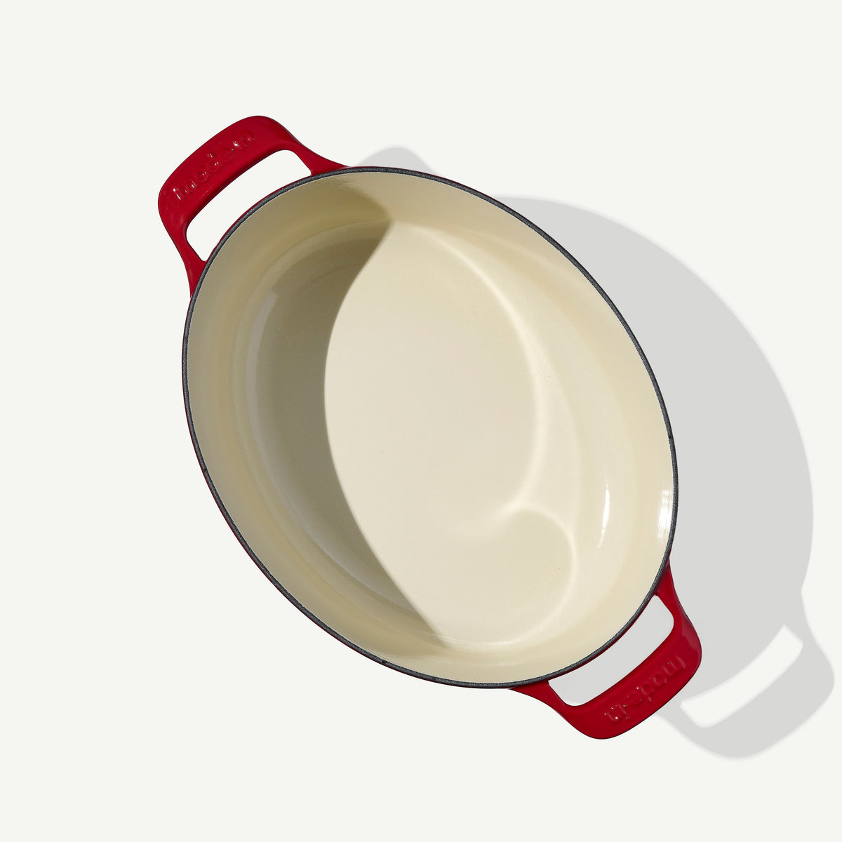 Enamelled Cast Iron Oval Dutch Oven
