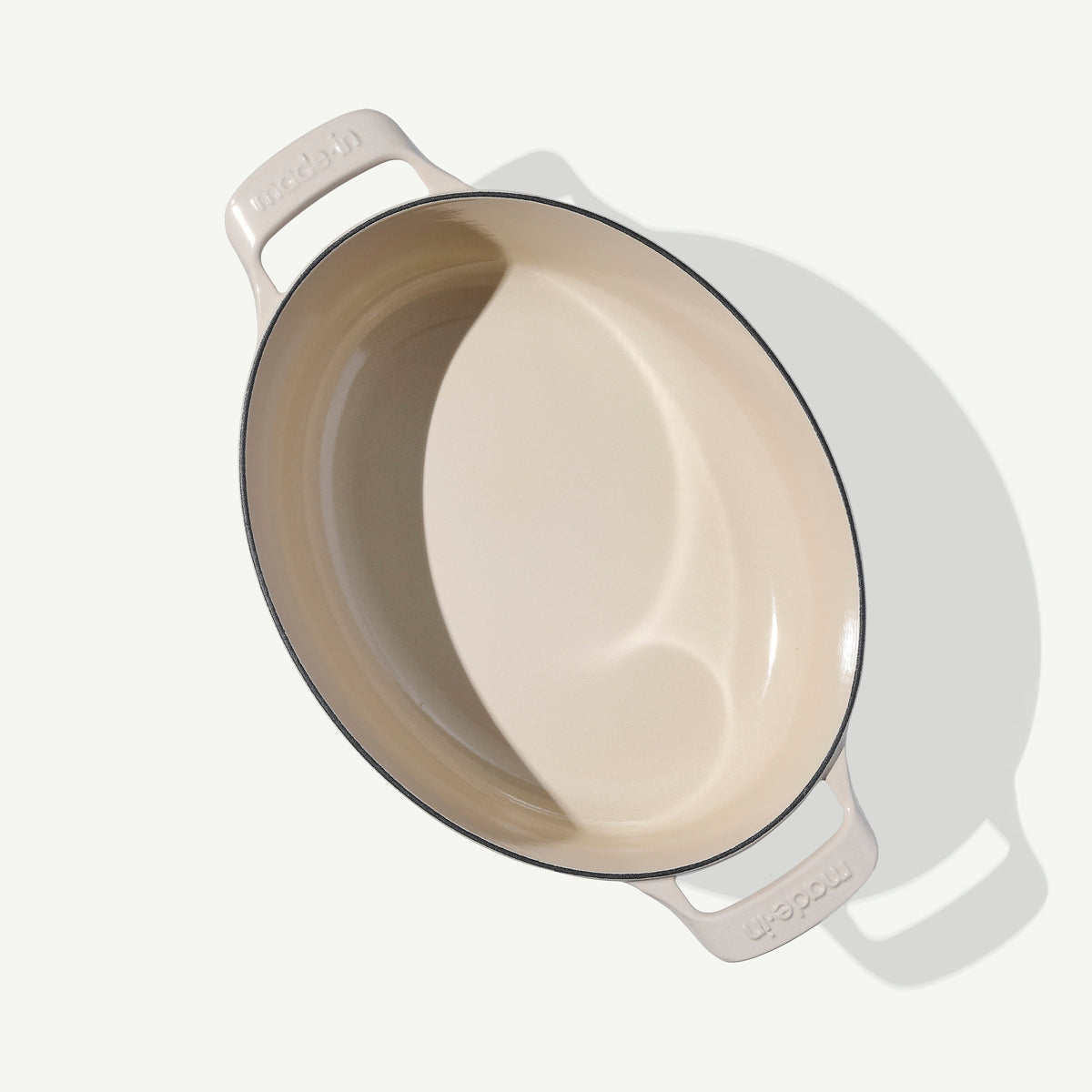 Enamelled Cast Iron Oval Dutch Oven